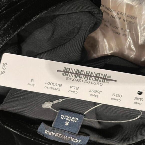 New J Crew Scoopneck Stretch Velvet Bodysuit S - Picture 3 of 4